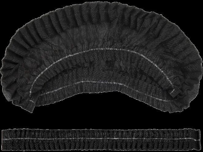 Шапочка одноразовая Шарлотта Черная 100 шт.