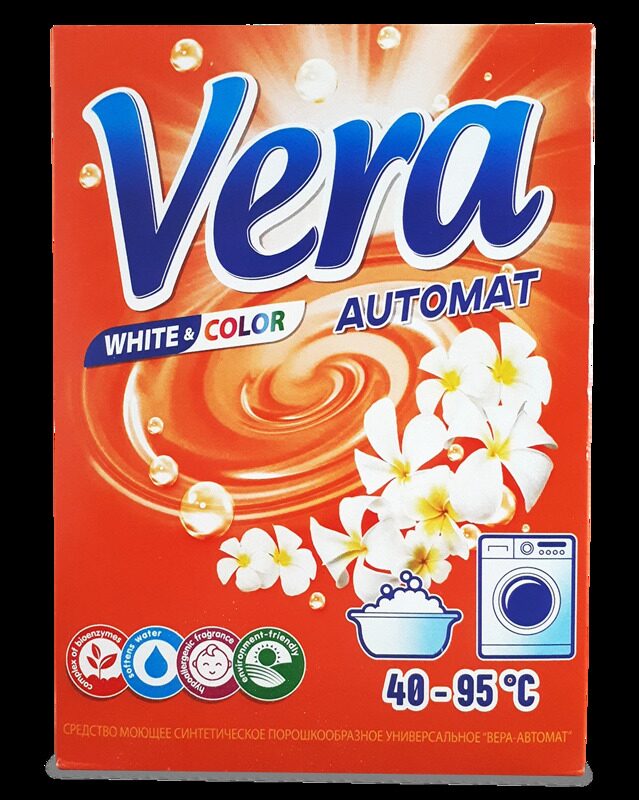 Стиральный порошок для белого и цветного белья Vera Automat 400г