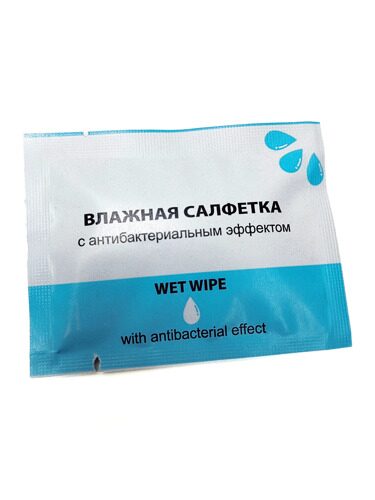 Салфетка влажная с антибактериальным эффектом