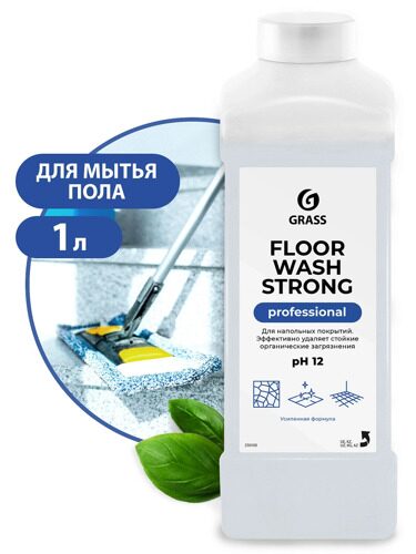 Щелочное средство для мытья пола Floor Wash Strong 1л.