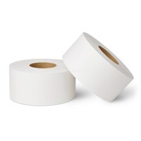 Бумага туалетная для диспенсера JUMBO 180 метров белая