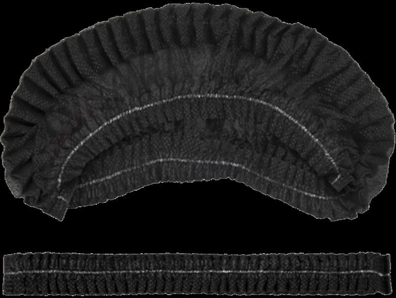 Шапочка одноразовая Шарлотта Черная 100 шт.