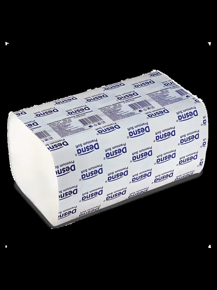 Полотенца V-сложения Premium 23х23 2-х слойные 200 л.